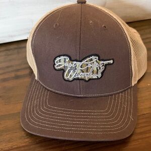 Brown and Tan Mesh Cap